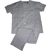 Fruit of the Loom Men's and Big Men's Short Sleeve, Long Leg Pajama Set